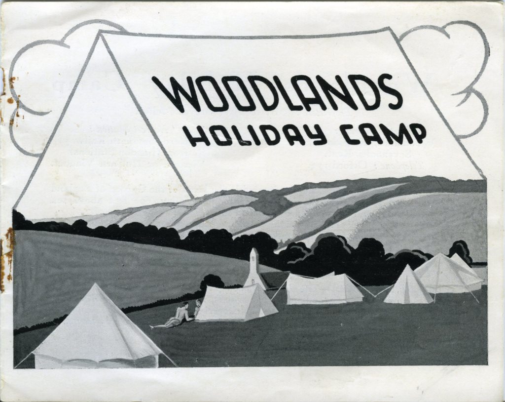 The first Woodlands Holiday Camp brochure, illustrated by Greves Mellor (1929), © Barbara Benedict