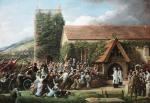 Lieutenant Cameron's Welcome Home by Charles West Cope (1877), © Shoreham Church. Cameron and Jacko can be seen in a carriage being pulled by the people of the village.