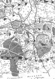 Map drawn for Hasted’s History of Kent, 1778