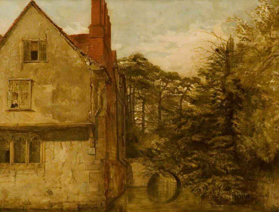 Ightham Mote, attributed to Charles Landsdeer (1799-1879), © Solihull Metropolitan Borough Council