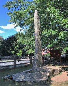 One of Crawshay's monoliths in Bradbourne park (2020)