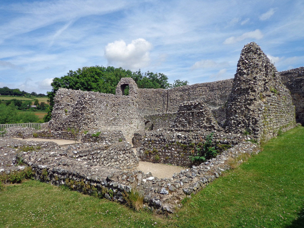 Modern day ruins of the Norman castle