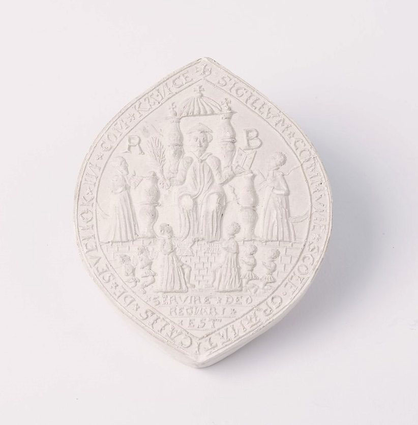 Cast of Sevenoaks School seal, © Kent County Council Sevenoaks Museum