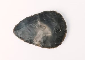 Flint hand axe, © Kent County Council Sevenoaks Museum