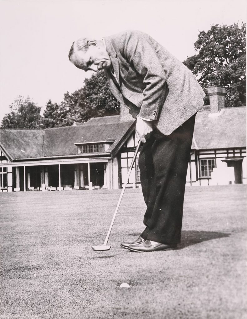 Sam King playing at Knole Park Golf Club as an adult