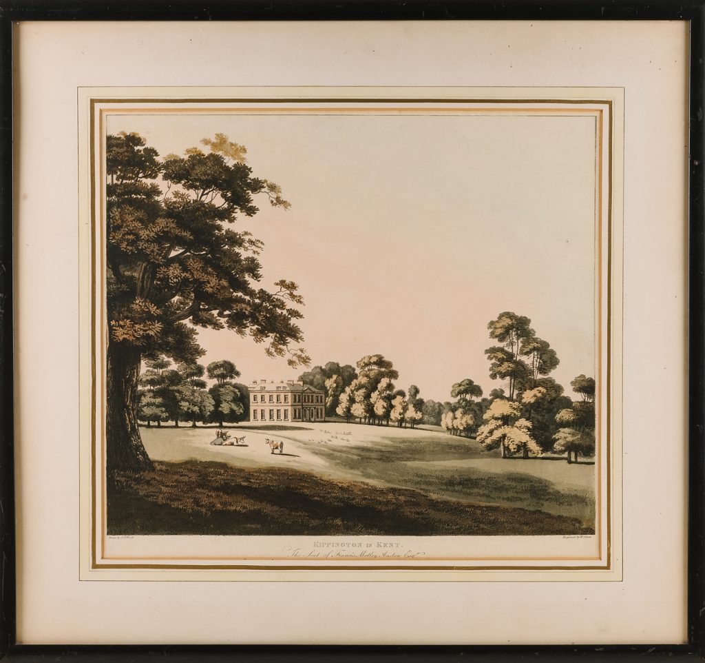 Kippington House, The Seat of Francis Motley Austen Esq. drawn by J.G. Wood © Kent County Council Sevenoaks Museum