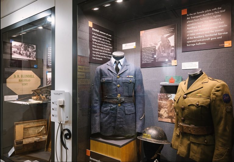 Display case in Sevenoaks Museum