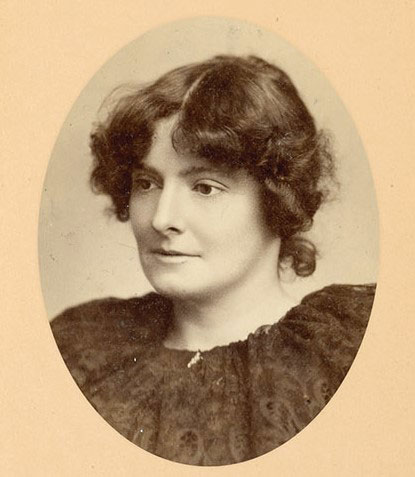 Edith Nesbit, portrait photograph from the book 'The Lives and Loves of Edith Nesbit'