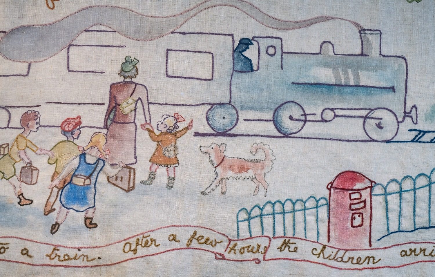 Evacuee embroidery