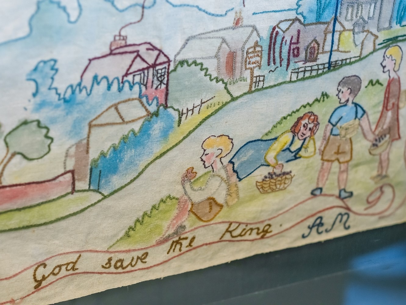 Evacuee embroidery