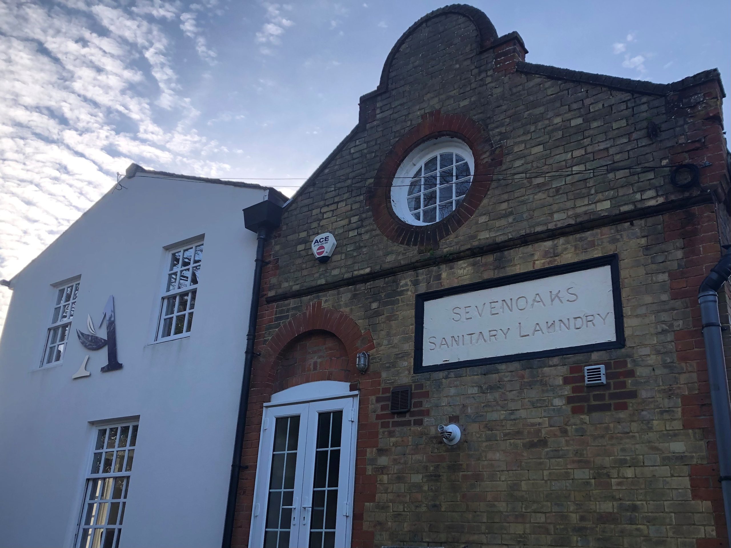 The building that housed the sanitary laundry