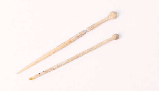 Roman bone hairpins, © Kent County Council Sevenoaks Museum