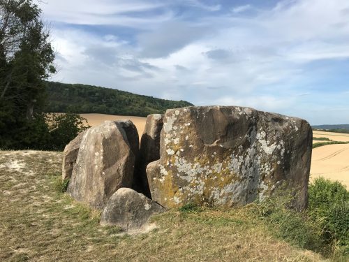 Coldrum Longbarrow (2020). This ancient burial site was built around 4000 BC, and is one of the 'Medway Megaliths'.