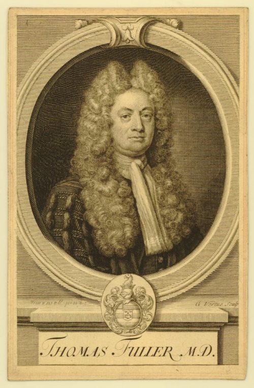 Engraving of Dr Thomas Fuller (1739), © The Trustees of the British Museum